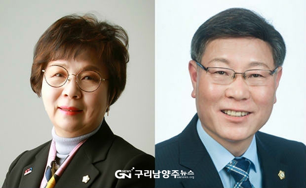 왼쪽 구리시의회 임연옥 부의장, 오른쪽 박석윤 운영위원장