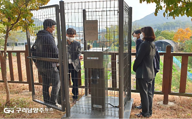 10월 21일 남양주 북부 관내에 설치된 디지털 모기 측정기(사진=남양주시)